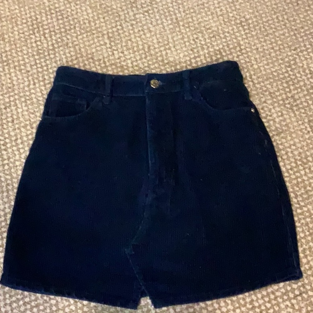 Navy blue corduroy Zara Skirt Sz S